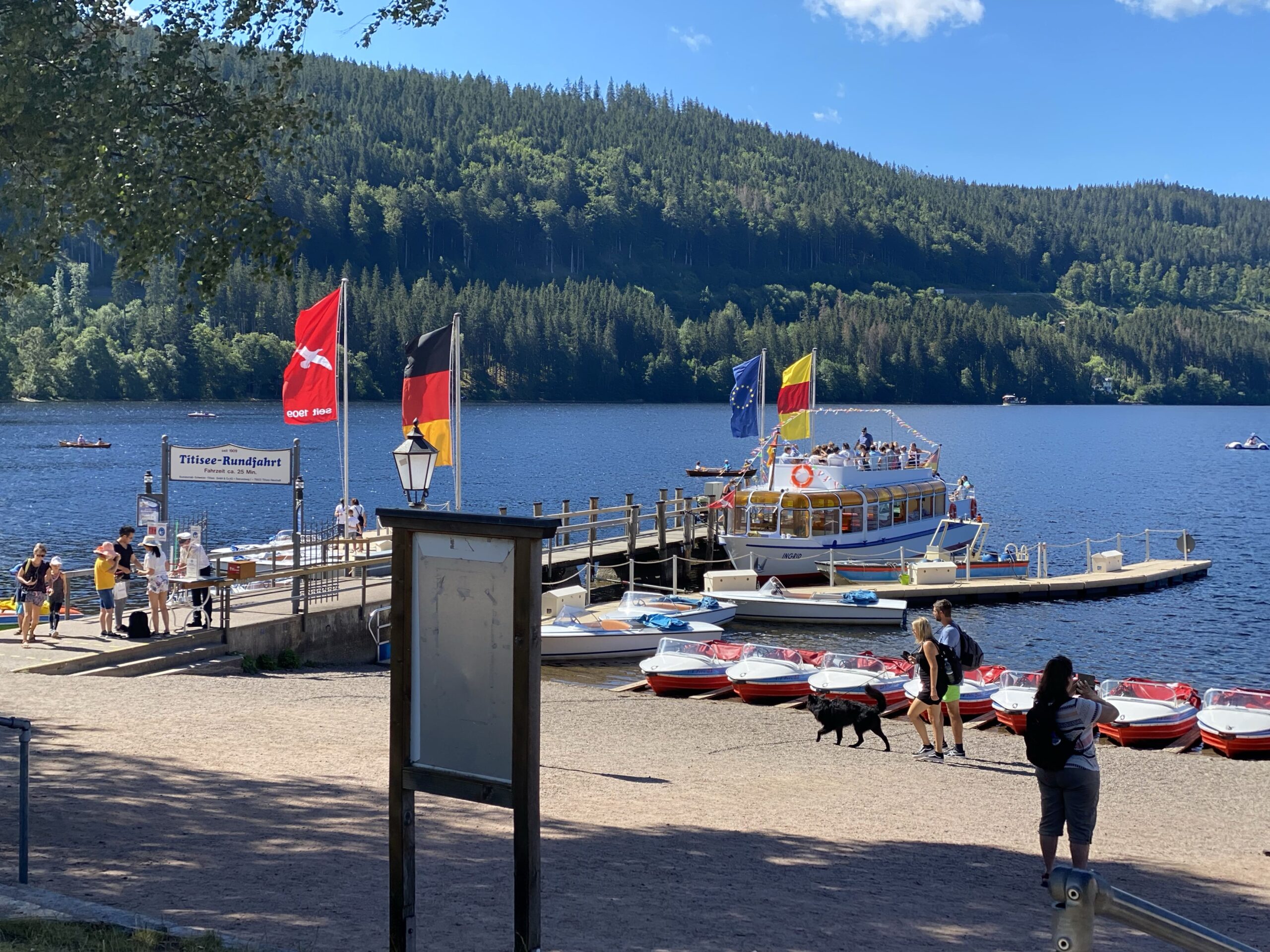 Titisee Onderweg bij de Südschwarzwald Radweg