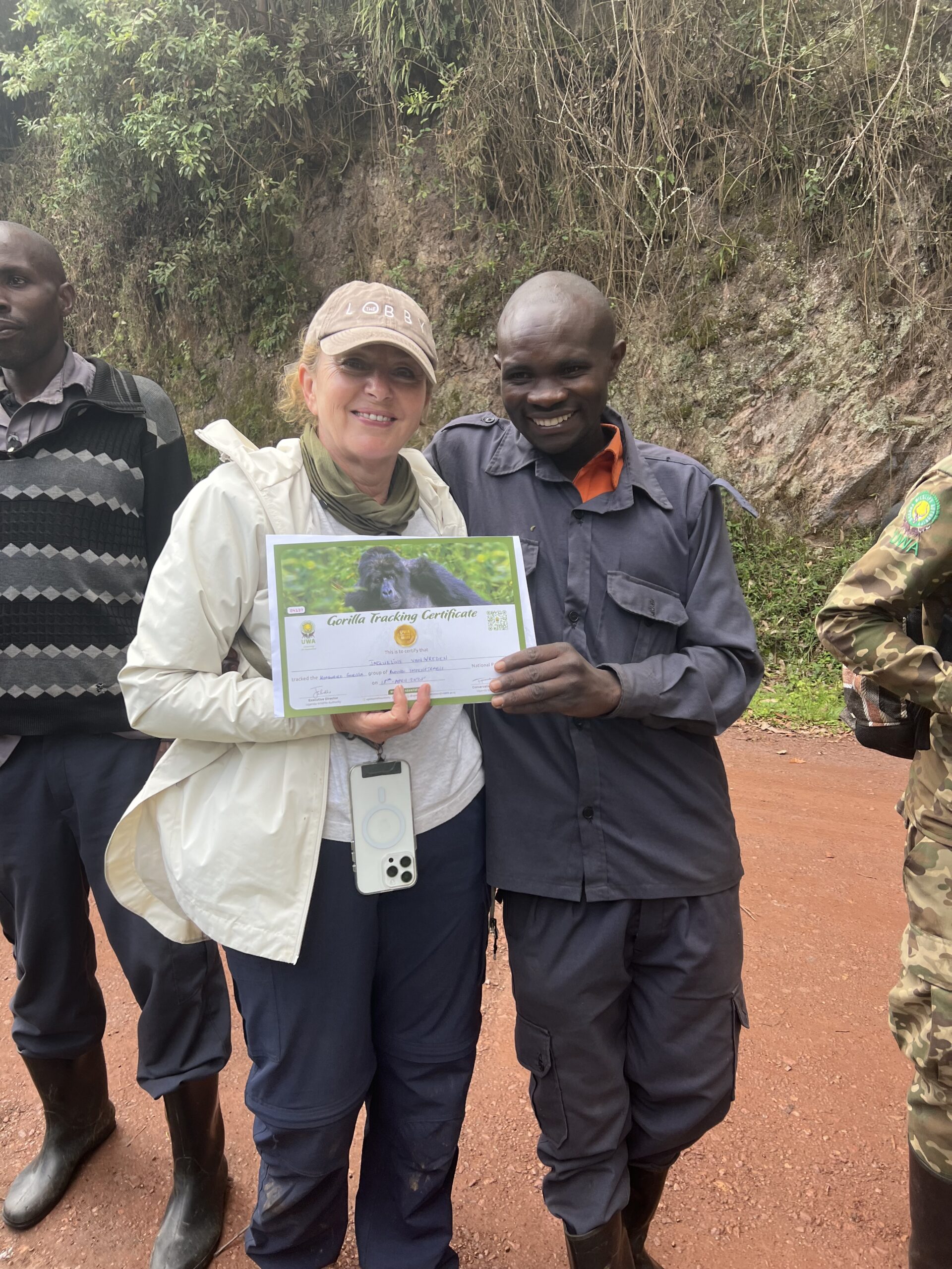 Met porter John in Bwindi
