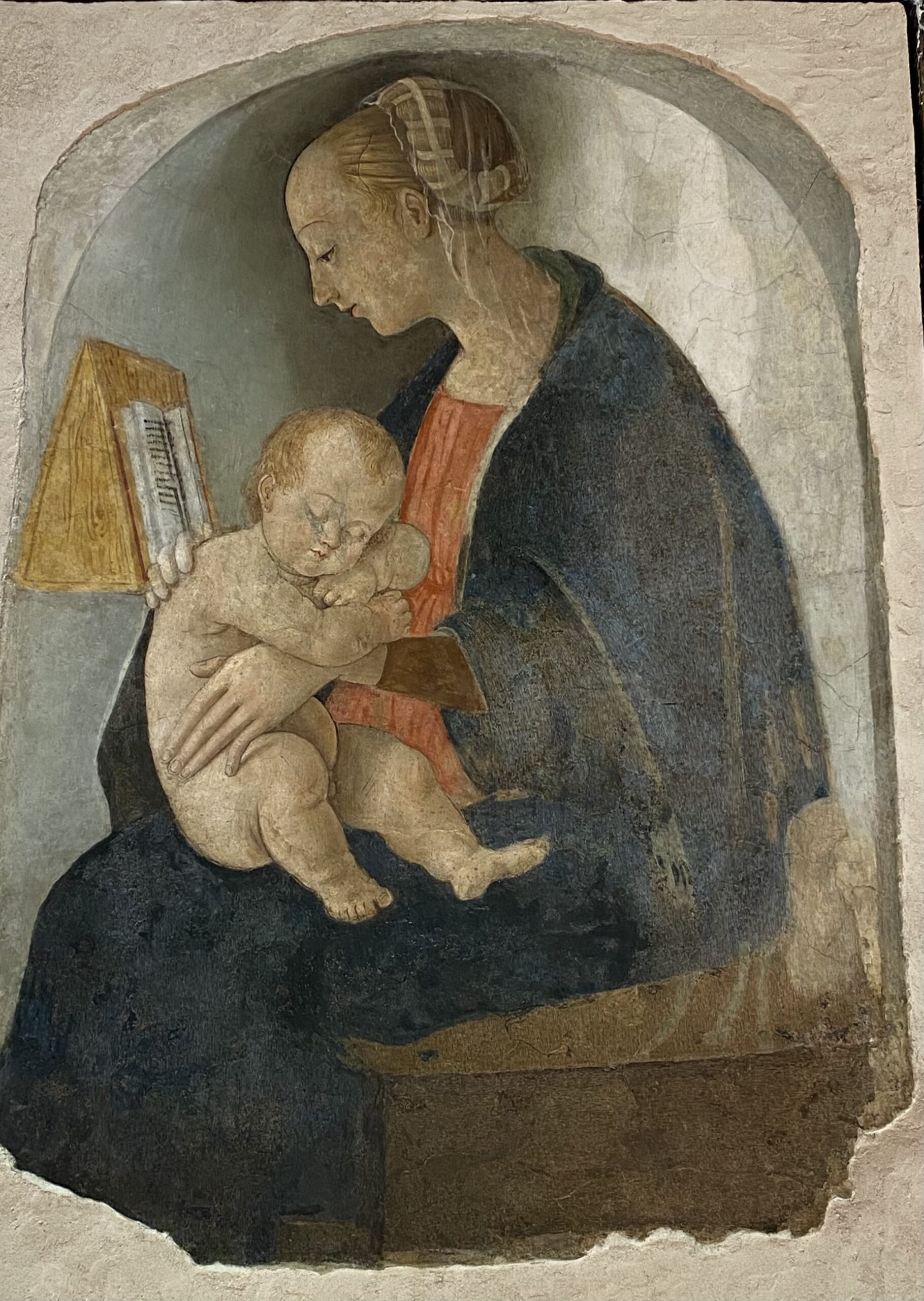 Madonna di Casa Santi. eerste werk van Rafaël. Casa Natale di Raffaello