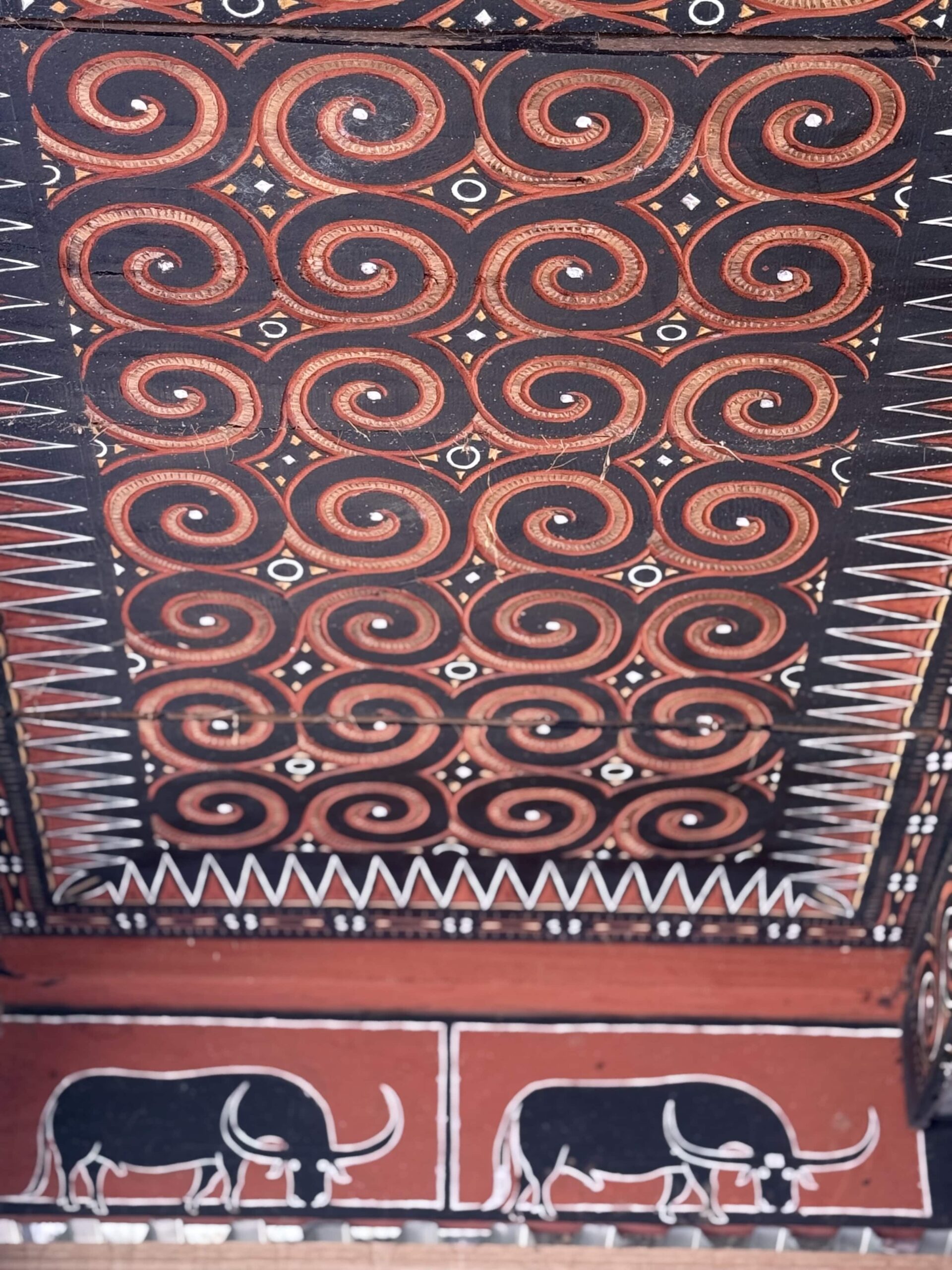 kleuren van een traditioneel Toraja huis kleuren van een traditioneel Toraja huis