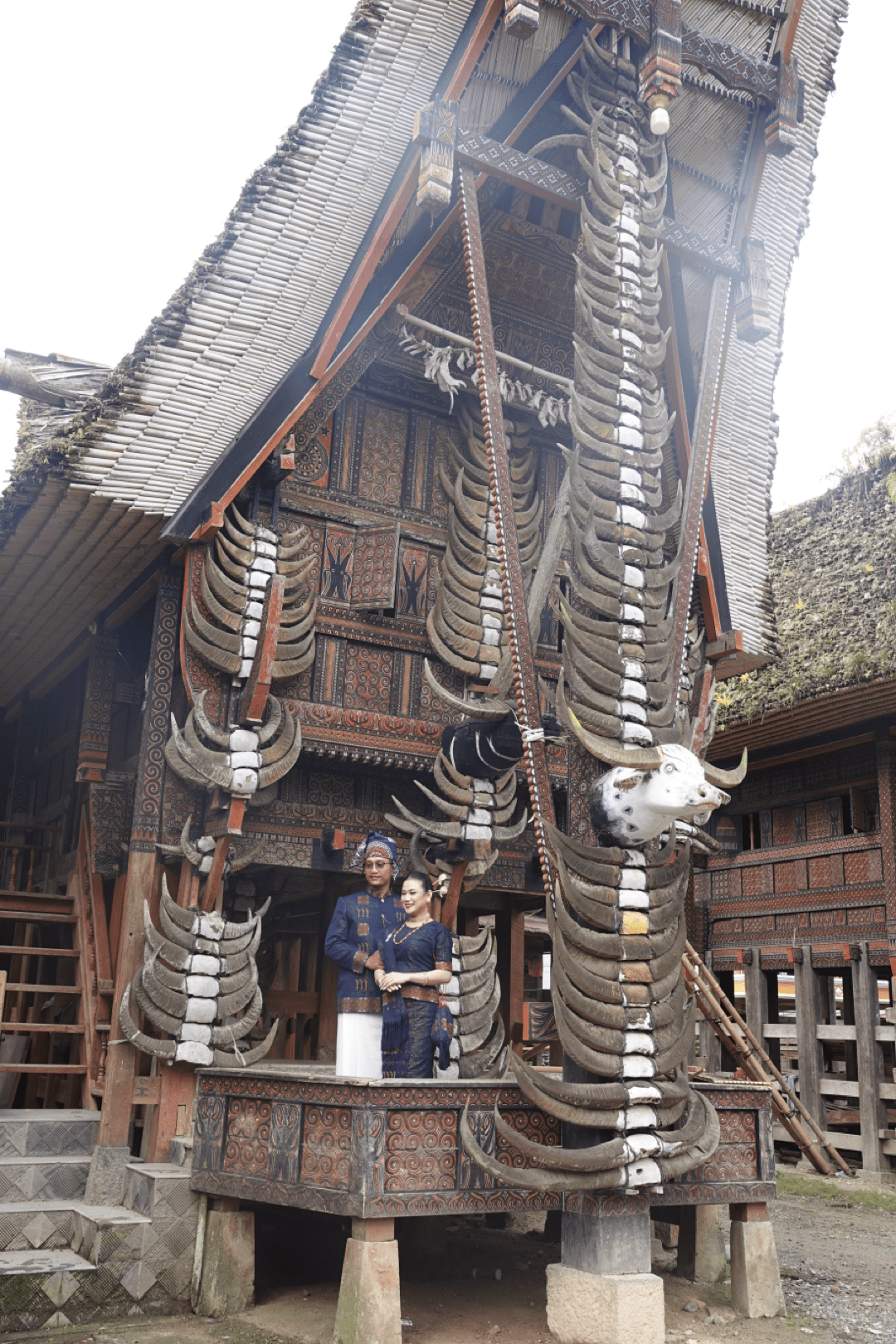 stel voor traditioneel Toraja huis stel voor traditioneel Toraja huis