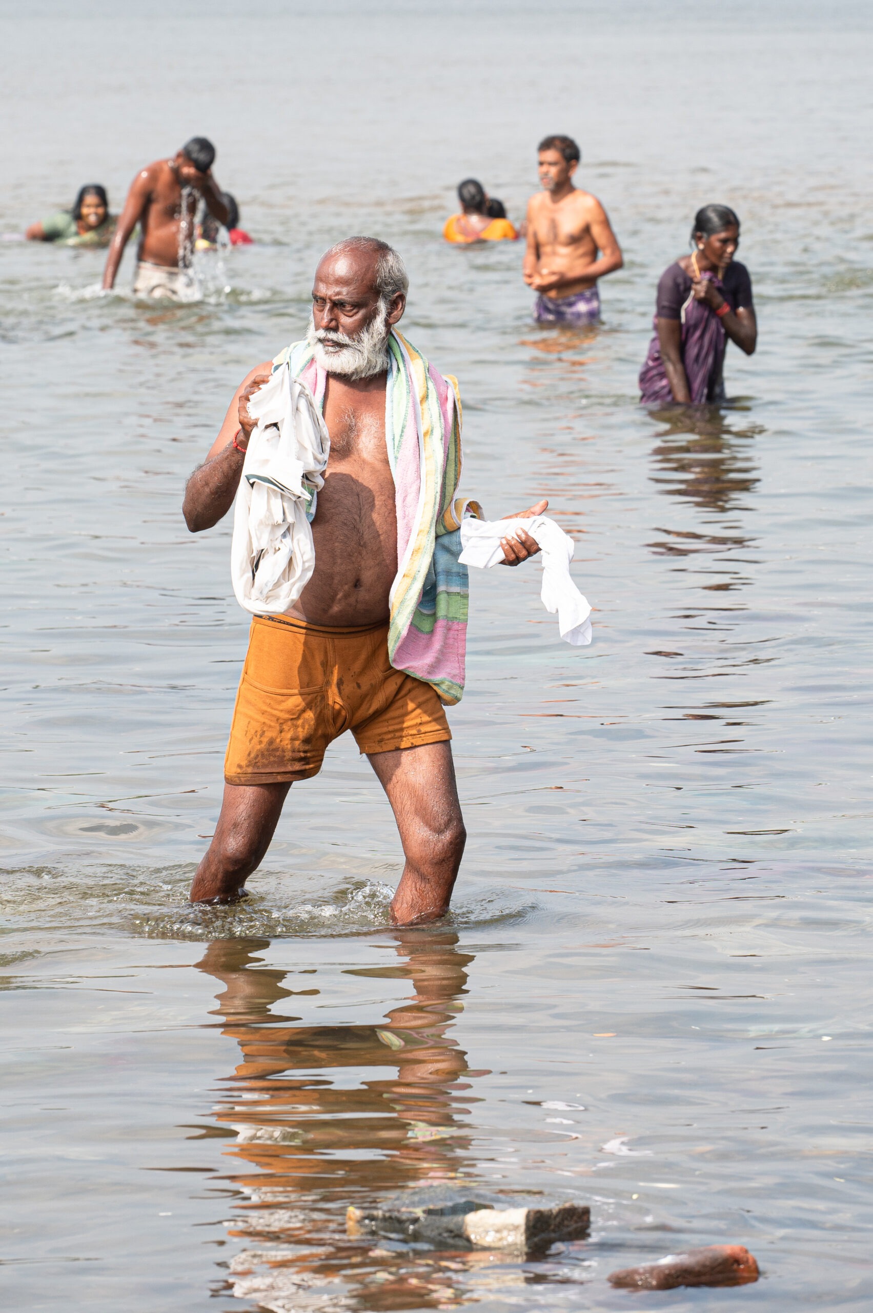 man in rivier India