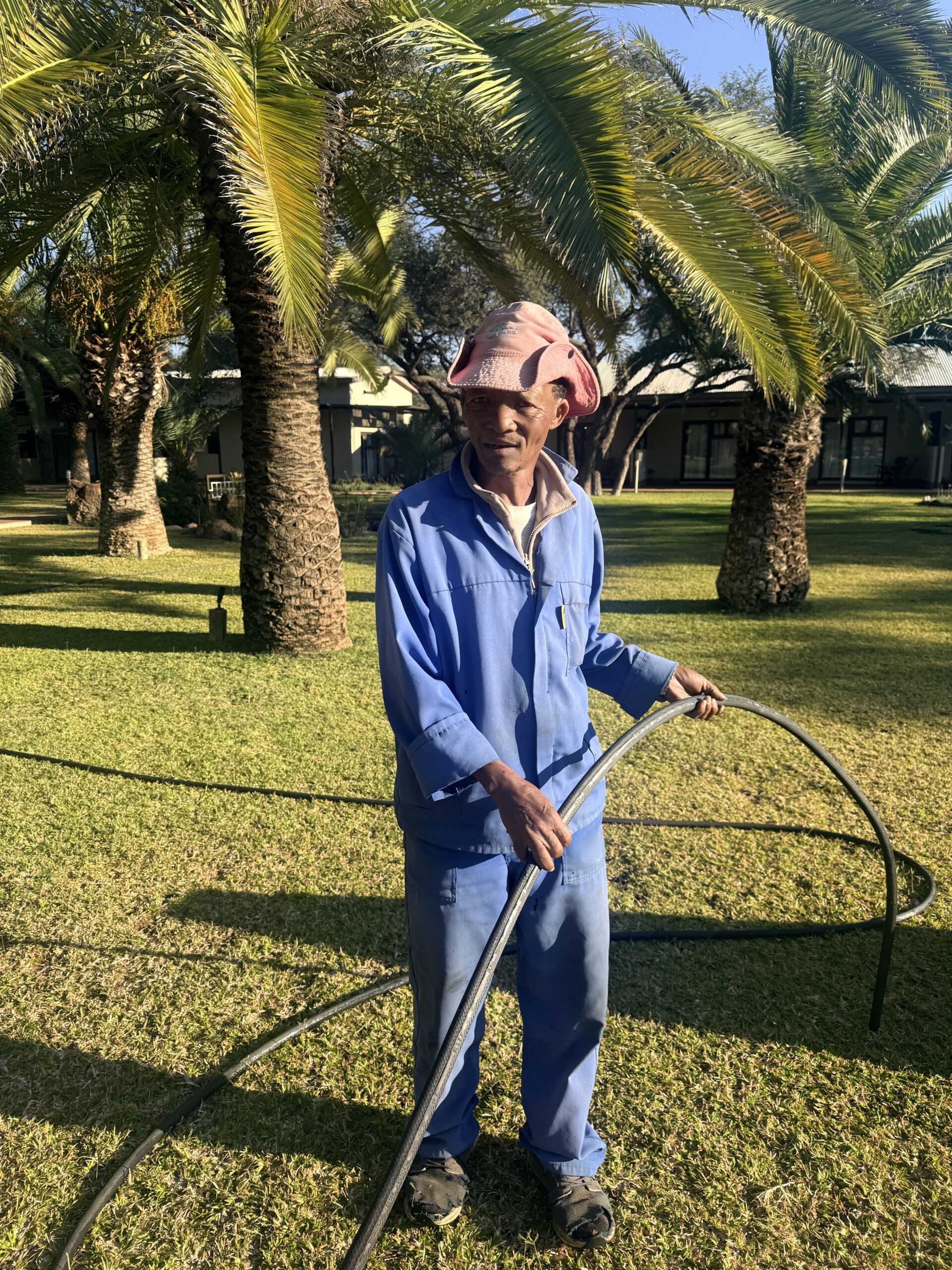 San man op de farm
